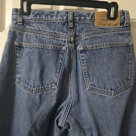 Vintage Flannel Lined Tapered Leg Mom Jeans by Eddie Bauer, 100% Cotton, EUC! - Picture 7 of 11